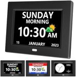 MRCHYDZ 7 Inch Clock with Day and D