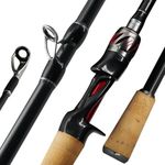 SEASIR Repeater II Fishing Rod, Ultralight Spinning Rod Casting Rod, 2 Piece, Cork Handle, 36T Carbon Fiber, Compact Fishing Pole with Fuji A O Ring Guide for Saltwater Freshwater Surf Travel