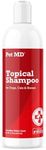 Pet MD Topical Shampoo for Dogs, Cats and Horses - Soap and Paraben Free - 16oz