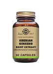 Solgar Siberian Ginseng Root Extract Vegetable Capsules - Supports Your Body in Times of Physical or Mental Demand - Food Supplement - Vegan, Vegetarian, Kosher, Halal - Pack of 60