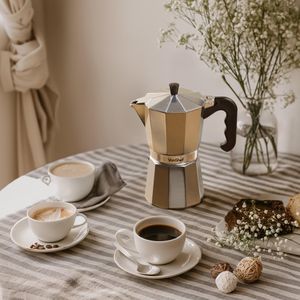 VonShef 6-Cup Stovetop Espresso Maker – Moka Pot Coffee Brewer