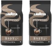 Lavazza Espresso Whole Bean Coffee Blend, Medium Roast, 2.2 lb Bag (Pack of 2)