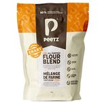 Peetz Gluten Free Flour S.M.A.R.T Blend One To One Baking Flour | 60% Whole Grains And Seeds | All Purpose Mix For Bread, Pizza, Pasta, Cookies, Cakes and Healthy Snacks | High Protein | Non-GMO | 1 kg