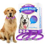 Calming Collar for Dogs, 3 Packs Dog Anxiety Relief, Adjustable Calming Collar for dogs, Separation Anxiety Relief Stress 60 Days Long Lasting Calming Effect for Large Middle and Small Dogs