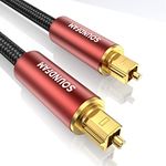 SOUNDFAM Digital Optical Audio Toslink Cable for Sound Bar, TV - 3 Feet /1M