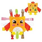 Buckle Toys - BokBok Chicken - Learning Activity Toddler Plane Travel Essential Toy - Develop Motor Skills and Problem Solving
