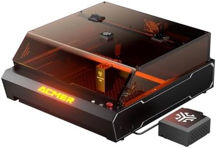 ACMER P3 48W Laser Graviermaschine, Einem Klick Zwischen 48W und 24W Umschaltbar, Laser Cutter Lasergravierer mit CoreXY-Struktur, Integrierte Kamera, Lasergravur Maschine für Holz, Metall und Acryl