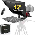 Desview TP150 Teleprompter 15 inch, All Metal Liftable Teleprompters with Remote Control and App iOS/Android for DSLR/Camcorder/Webcam Wide Angle Camera Lens Video Shooting