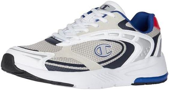 Champion Homme Athletic Champ 2k Baskets, Gris Blanc Rouge Es007, 42.5 EU