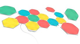 Nanoleaf Shapes Hexagon Starter Kit, 15 Smart Light Panels LED RGBW - Modular Wi-Fi Colour Changing Wall Lights, Works with Alexa Google Assistant Apple Homekit, for Room Decor & Gaming