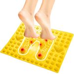 Acupressure Foot Mat Pressure Point Reflexology Foot Massage Mat Pad Relief Neuropathy Arthritis Plantar Fasciitis Heel Pain & Arch Pain Relief Therapy Acupressure Board