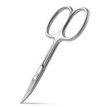 BEZOX Curved Blade Nail Scissors,Professional Stainless Steel Manicure Pedicure Scissors for Man and Women -Iron Box Packaging