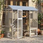Magazoopet Large Walk-in Catio Outdoor Cat Enclosure with Window Access