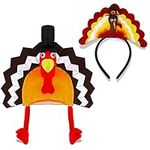 2PCS Thanksgiving Turkey Headbands 