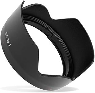 CELLONIC® Parasol ES-68 II Compatible con Canon EF 50mm f/1.8 STM Lens Hood de Bayoneta, Protector Solar para Objetivos Flor/Pétalo/Tulipán