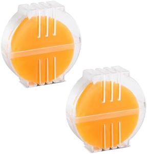 2pcs Beeswax Thread Conditioner, Thread Wax for Hand Sewing with Plastic Box Thread Conditioner Wax Beeswax for Sewing Quilting Reinforcing Thread (Yellow)