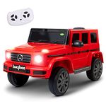 BAYBEE Defender Rechargeable Battery Operated Jeep for Kids, Ride on Toy Kids Car with Music & Light | Baby Big Battery Car | Electric Jeep Car for Kids to Drive 2 to 5 Years Boys Girls (Red)