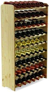 MODO24 Botellero para 63 Botellas, Madera, Sin Tratar, 118,4x72,2x26,5 cm, 8