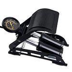 PSCX CARE GROUP Foot Air Pump Upgrade Your Inflation Gamedoubbale Cylinder Foot Pump Reach 160 Psi For Car Bike,And Cycle Tires Anywhere (Black)