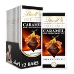 Lindt Excellence Caramel with a Touch of Sea Salt Chocolate Bar, 3.5 Ounce (Pack of 12)