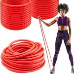 Wesnoy 1 Roll Resistance Bands Exercise Bands Workout Bands Resistance Tubes Exercise Tubing for Men Women Resistance Training, Upper and Lower Body, Core Exercise (Red,Beginner Level 3)