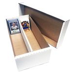 (10) Shoe 2 Row Storage Box (1600 Ct.) - Corrugated Cardboard Storage Box - Baseball, Football, Basketball, Hockey, Nascar, Sportscards, Gaming & Trading Cards Collecting Supplies by MAX PRO