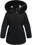 CICVSOC Girl's Long Coat Waterproof