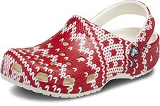 Crocs Unisex's Classic Clog-Seasonal Graphic, Holiday Sweater Print, 5 UK