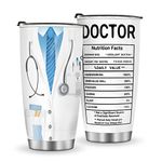 Jekeno Mug Tumbler Gifts for Doctor - Doctors Day Gifts for Women Men Md Physicians Week Retirement Medical School Graduation Dr Appreciation Presents 20oz Stainless Steel Thermos Cup