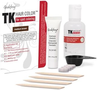 Godefroy Hair Color Tint Kit, Medium Brown – 4-Application Kit with 1 oz Coloring Stain Remover Combo, Crème Formula for Hairline, Scalp, Beard & Mustache, No Ammonia