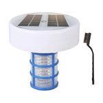 Solar Pool Ionizer Floating Pool Cleaner for Swimming Pools, Automatic Water Purifier Poolls Ionizerr | Water Purifier with Copper Ionisation, Multicoloured LED Lights for Poo