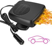 Portable Car Heater That Plug into Cigarette Lighter 12V Windshield Defroster & Defogger 2 in 1 Fast Heating/Cooling Automobile Heater Demister Vehicle Heater Fan Suitable for All Car, Chiristmas Gift