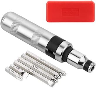 MAXPOWER Destornilladores Impacto, 8pcs Juego de Destornilladores Impacto Fuerte de Cabeza Lote de Acero al Cromo-vanadio Ranuras kit Herramientas de Reparación Precisión