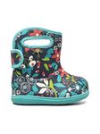 BOGS Baby Cartoon Flowers Multi Waterproof Washable Warm Wellies Boots (Ink Blue, uk_footwear_size_system, infant, women, numeric, medium, numeric_6)