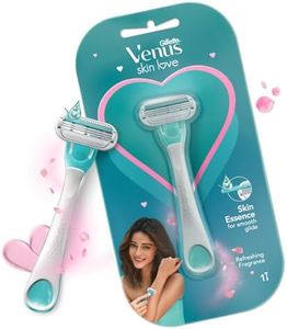 Gillette Venus Skin Love With Skin Essence | Womens Razor For Hair Removal- Pack Of 1, Green