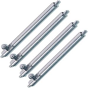 BARTON WATCH BANDS Quick Release Spring Bars - Choice of Widths - Packet of Four 24mm Stainless Steel Pins