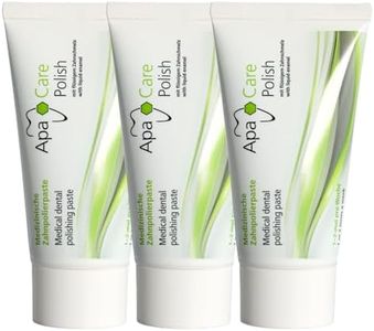 Apa Care Polish 3 tubos | Pasta pulidora para eliminar la placa causada por café, té y vino tinto | Con hidroxiapatita médica | Esmalte líquido | Para unos dientes blancos y relucientes | 3 x 20 ml