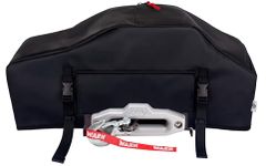 Winch Cover, High Quality UV-resistant Waterproof Winch Protective Cover, Indoor/Outdoor Winch Accessories, Weather Resistant Dust Cover for Electric Winches up to 12000 Lbs(No Lining)