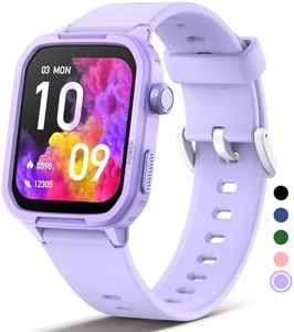 MgaoLo Kids Smart Watch,Fitness Tracker with Heart Rate Sleep Monitor for Boys Girls,Waterproof Activity Tracker Pedometer Step Counter for Fitbit Android iPhone (Used Without app/Phone) (Purple)