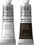 Winton Oil Colour Paint Pack with 37ml Titanium White & 37ml Ivory Black