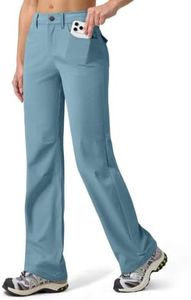 Willit Women's Hiking Pants Quick Dry UPF 50+ Stretch Travel Work Pants with Pockets Lightweight Water-Resistant 33" Fog Blue 4