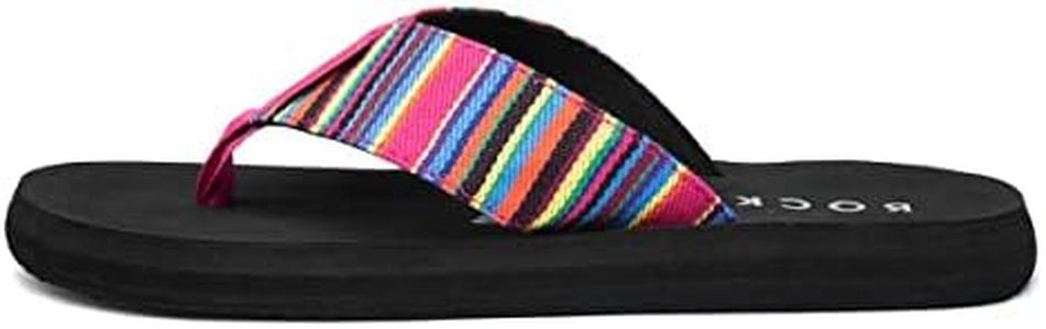Rocket Dog Adios Aloe Womens Multi Flip Flop - Size 4 UK - Multicolour