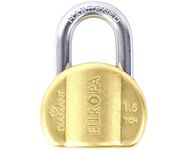 Europa L365 | Diamant Padlock with 14 Pin Dimple Key | DLSB Technology | Modern Styling (Bump + D Shape) | 65MM Blister Pack | 11MM Hard Shackle | 3 + 1 Light Key Included | Finish: BM