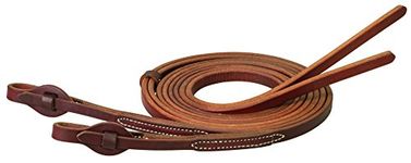 Weaver Leather Working Tack Extra Heavy Harness Leather Quick Change Reins, Golden Chestnut