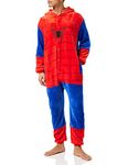 Everglamour SPIDER MAN ONESIE BODYSUIT LARGE,Red and Blue