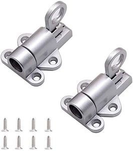 Self-Closing Latch - Spring Door Lock - Door Latch - Security Automatic Window Gate Lock - Spring Load Bolt Latch (Silver)