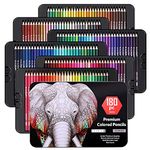 Colored Pencils, 180 Colored Pencil Set Art Soft Core Professional Colored Pencils for Sketching, Coloring, Blending and Layering, Perfect for Adults, Beginners and Artists