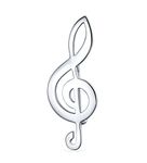 Pocket Brooch Music Student Teacher G Clef Musical Note Brooch Pin 925 Sterling Silver