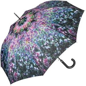 VON LILIENFELD® Ombrello Pioggia Lungo Classico Automatico Donna Arte Fiore Claude Monet: Il giardino