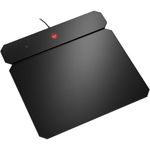 OMEN by HP Outpost Gaming Mouse Pad with Qi Wireless Charging, Custom RGB, and USB-A 2.0 Port, (6CM14AA), Black (6CM14AA#ABL)